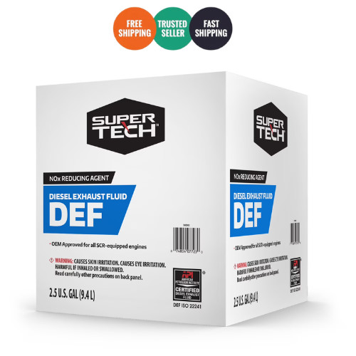 Super Tech DEF Diesel Exhaust Fluid 2.5 Gallon 9.46L For SCR Systems