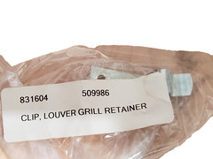 (QTY:2) True 831604 CLIP, LOUVER GRILL RETAINER FITS: 67 MODELS: GDM-33, GDM-33C