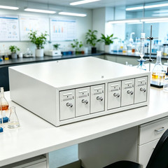 Heavy-Duty Stackable Microscope Slide Storage Cabinet with 6 Drawers