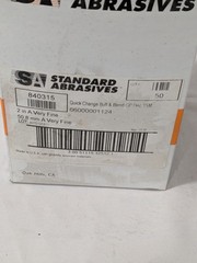 SA Quick-Change Disc: TSM, 2″ Dia, AO, Non-Woven Box of 50 7000046744