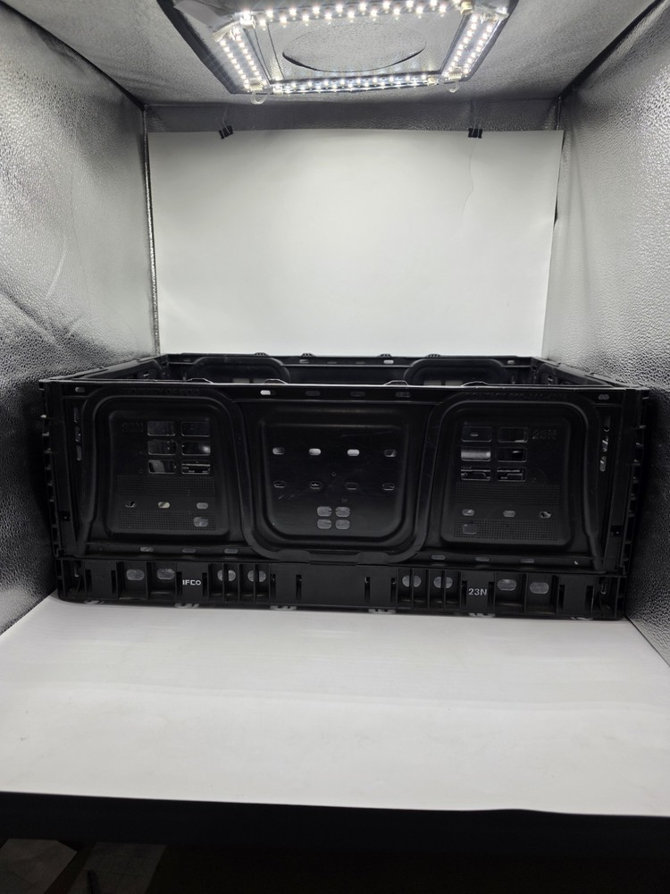 Heavy Duty Stackable Storage Crate Commercial Grade 23N 9 1/2 X 15 1/2 X 23 1/2