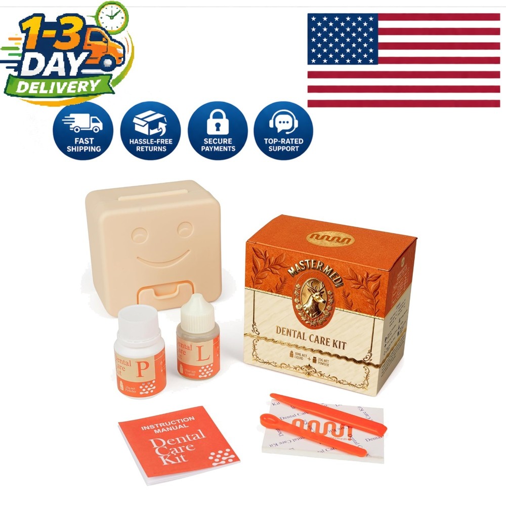 Zinc Oxide Eugenol Dental Care Kit: Instant Tooth Repair for Crowns & Bridges
