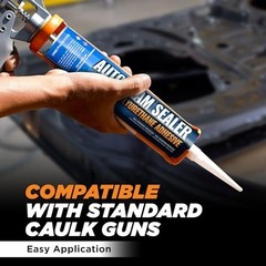 [Black] 2 Pack Professional Automotive Seam Sealer, Paintable Quick-Set Polyuret