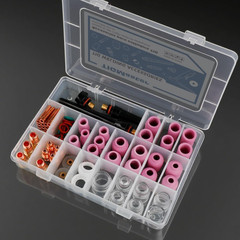 80Pcs TIG Welding Accessories, Alumina Ceramic Nozzle & Glass Cups, Stubby Gas L