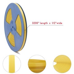 LNYEBN Poly Strap, Polypropylene 0.5 inches x 3144 inches, yellow 80m strap