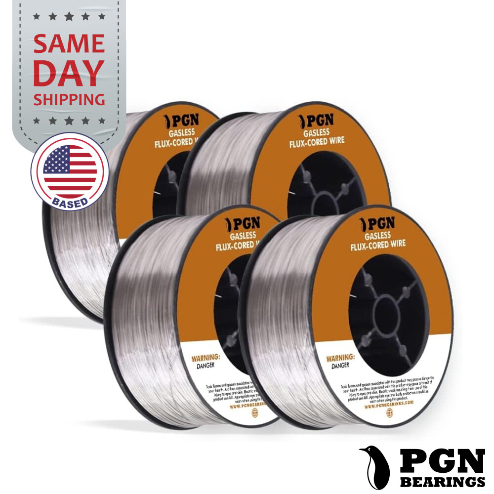 (4 x 2-Lb Spools) E71T-11 .035″ Flux Core Welding Wire – Gasless Mild Steel MIG