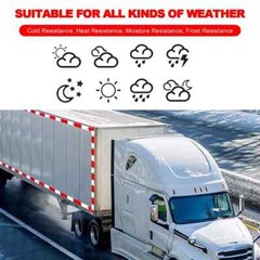 Reflective Tape CONSPICUITY Trailer Safety Warning Sign Auto Truck Red White NEW