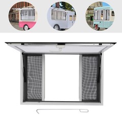 Concession Stand Serving Window Pneumatic Food Truck Service Awning Window 105mm