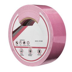 2 Inch x 60 Yards Pink Industrial Grade Duct Tape 9 Mil Adhesive Tapes 6 Rolls