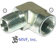 1/8″ Male NPTF x 1/8″ Female NPTF 90° Elbow Plated Steel Hydraulic <5502-02-02