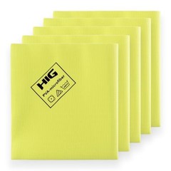 PVA Microfiber Cleaning Towels,Streak Free Shine,Ultra Absorbent, 5 Pack, yellow