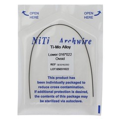1-100Pcs Dental Orthodontic TMA Arch Wire Ti-Mo-Alloy Rectangular Ovoid/Natural