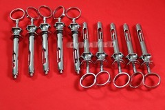 10 PREMIUM GERMAN STAINLESS DENTAL ASPIRATING SYRINGE DENTAL INSTRUMENTS 1.8CC