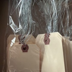100 WIRED MANILA TAGS SIZE 4 3/4” X 2 3/8” INVENTORY SHIPPING