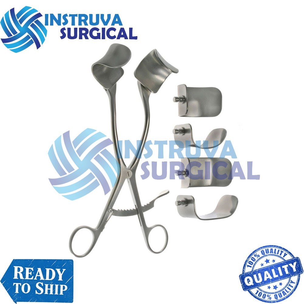 Kolbel Retractor Complete Set With 6 Blades,German Surgical Orthopedic Retractor