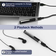 32GB Spy Digital Audio Recorder Voice Activated Dictaphone Mp3 Lecture Recorder