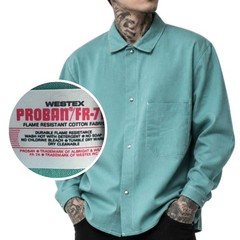 Vintage Westex Proban FR-7A Flame Resistant Welding Shirt Mens 90s Workwear – L