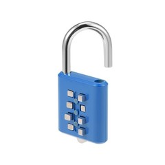 2Pack 8-Digit Combination Padlock Push Button Lock for Locker Cabinet Blue