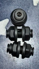 (5) 5/32” 4mm PARKER LEGRIS 3116 04 00 Push-Fit Union 5/32 in PTC Bulkhead 5pcs