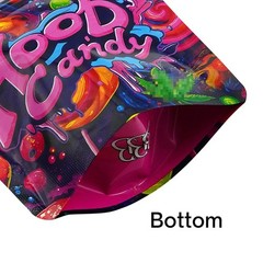 100pcs 3.5g Mixed Holographic Mylar Bags Smell Proof Resealable Zipper Pouches