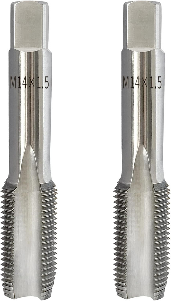 2Pcs M14X1.5Mm Metric Thread Tap, HSS 6542 14Mm X 1.5 Right Hand Taper & Plug Th
