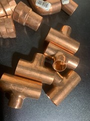 55 – NIBCO LEE EPC MUELLER 1″ COPPER FITTINGS SWEAT SOLDER. MADE IN USA