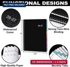 Weekly and Monthly Planner 2026-2027, July 2026-June 2027, 8.5” x 11” | Academ