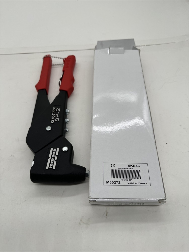 Rivet Tool: Blind, Fits 3/32 in_1/8 in_5/32 in Rivet Dia, 12 in Overall Lg