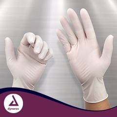 Safe-touch Latex Ex Gloves, Powder Free, Medium, 1 Box Of 100