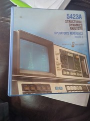 HEWLETT PACKARD 5423A STRUCTURAL DYNAMICS ANALYZER OPERATOR’S REFERENCE VOLUME 2