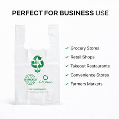 3 Mil White Reusable Grocery Bags 1/6 Size Extra Heavy Duty 11.5×6.5×21 Bulk
