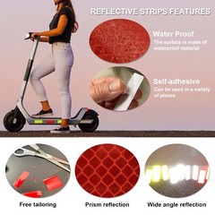 50pcs High Visibility Reflective Tape Waterproof Nighttime Visibility Decals