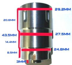 X3 Beam Expander – Laser Lens – Long Distance Pointing Power – M9x0.5 Adapter