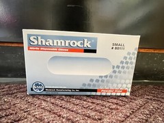 Shamrock Blue Nitrile Industrial Powder-Free Gloves – SMALL (100 Gloves/Box)