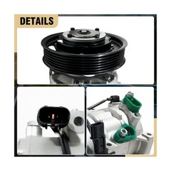 Air Conditioner AC Compressor Fits for Hyundai Accent 1.6L 2012-2017, for Kia…