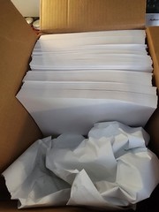 7 1/2″ x 10 1/2″ (7.5″ x 10.5″) 28/70 lb. **300ct** White Envelopes Booklet Flap