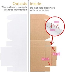 Easy Assembly White Cardboard Boxes 12x6x6 for Shipping & Gift Giving – 15 Count