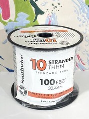 SouthWire THHN 10 AWG 100ft White Stranded CU Building Wire