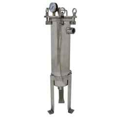 Stainless Steel #4 Bag Filter Housing Fluid Filtration Equipment 1″ NPT In/Out