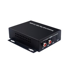 2 Audio Over FC Fiber optic Extender Converters for Broadcast system (Tx/Rx) Kit