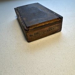 Vintage The L.S. Starrett Co. Planer & Shaper Gage No. 246 Empty Wooden Box