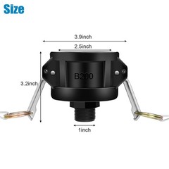 275 330 Gallon IBC Tote Tank Drain Adapter 2″Cam Lock for Garden Hose 3/4″ New