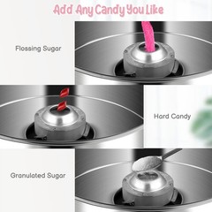 ROVSUN Commercial Cotton Candy Machine with Cart Sugar Floss Maker 950W Party