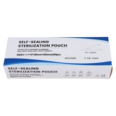 200 3.5″ x 10″ Self-ing Sterilization Pouches for Autoclave SA