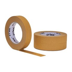 3 pack 1″ inch x 60 yard rolls (24mm x 55m) STIKK Brown Painters Masking Tape