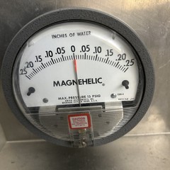 Dwyer Instruments 2300-0 Dwyer Magnehelic Pressure Gauge, 0.25In To 0 To 0.25In