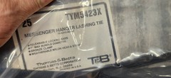 2-Piece THOMAS & BETTS TYM5423X 24″ Messenger Hanger BRONZE Locking Cable Tie