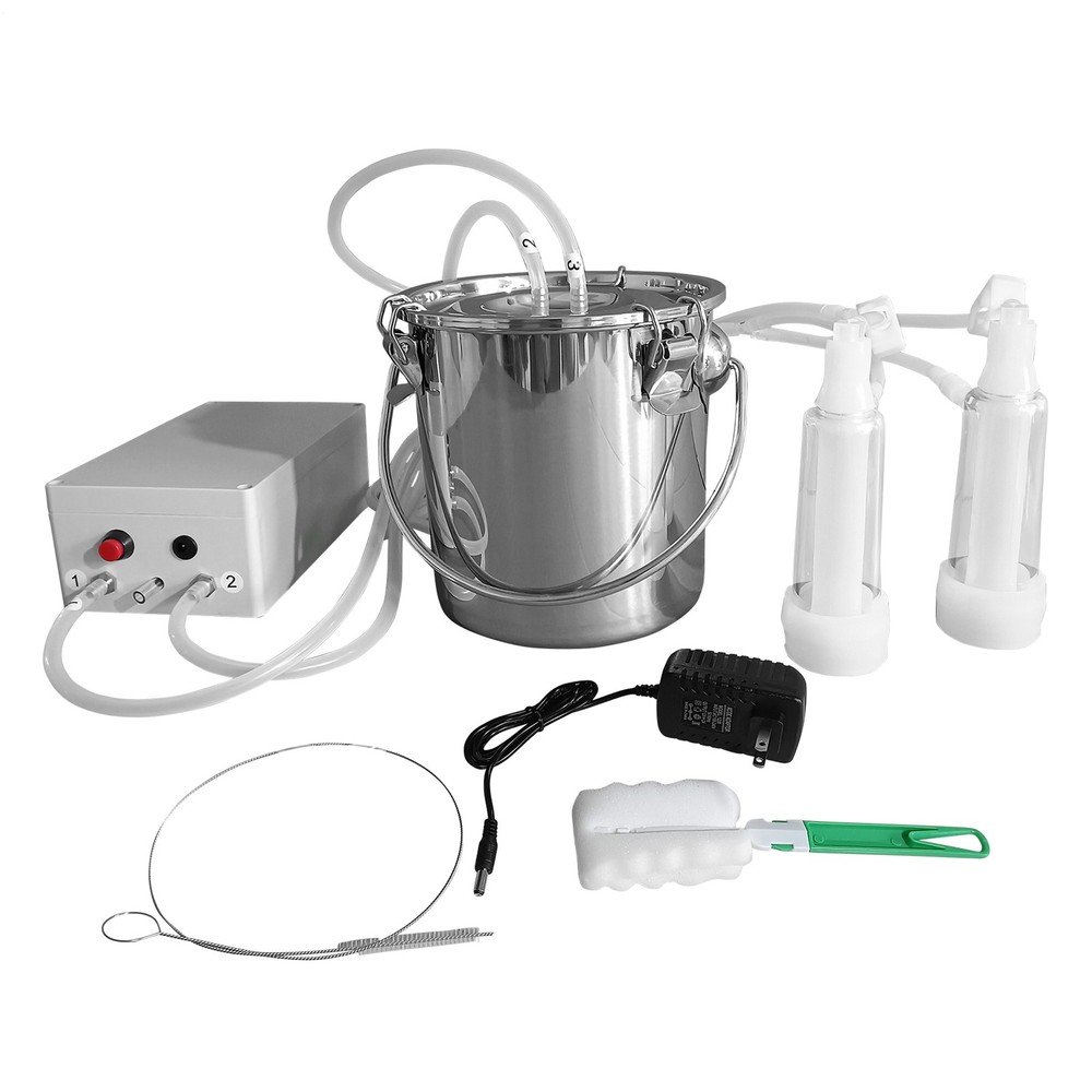 Goat Milking Machine Goat Milker 3L 304 Stainless Steel Bucket for Goat US