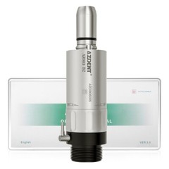 AZDENT Dental 1:1 Direct Drive Low Speed Air Motor Turbine Handpiece 2 Holes