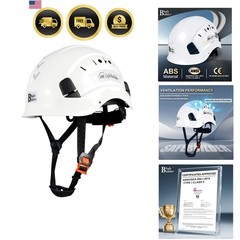 Construction Safety Helmet ABS Hard Hat Adjustable Ventilation System Hardhat…